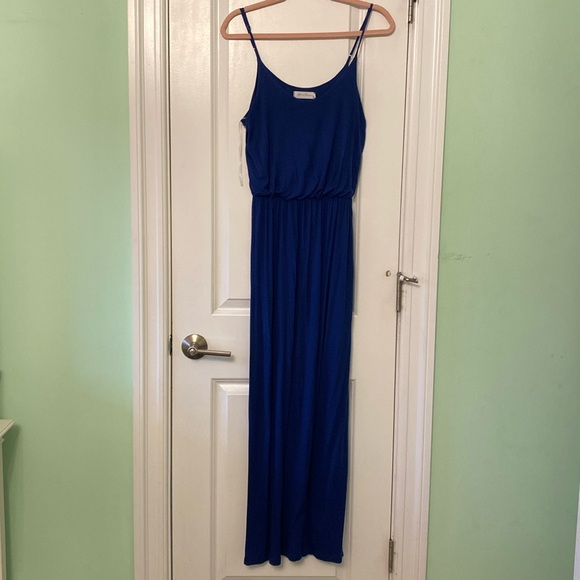 All in Favor dark blue  Maxi Dress Size Small - Picture 1 of 3